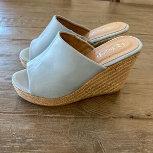 Blue wedges size 7